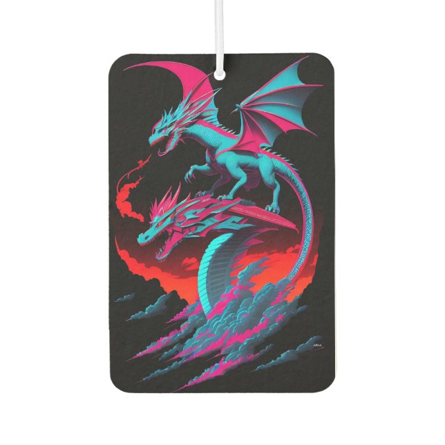 Désodorisant Pour Voiture Le Cavalier de Surf du Dragon (Devant)