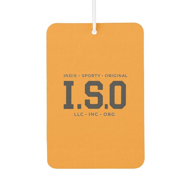 Désodorisant Pour Voiture Le chapeau ISO (Devant)