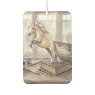Désodorisant Pour Voiture Le cheval savant bondissant d'un livre