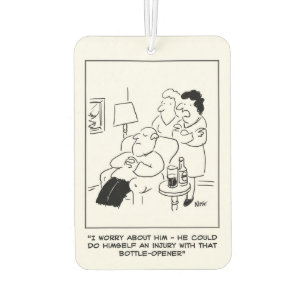 Désodorisant Pour Voiture Le Mari pourrait s'infliger une blessure avec une 