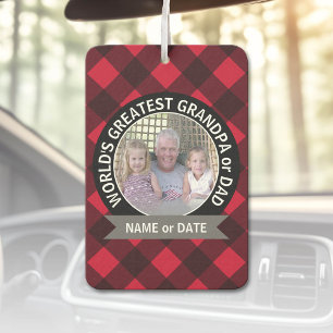 Désodorisant Pour Voiture Le plus grand papa grand-père du monde Modèle phot