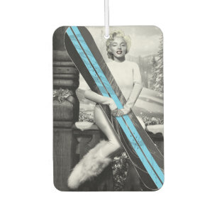 Désodorisant Pour Voiture Le snowboard de Marilyn