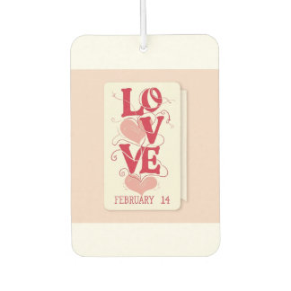 Désodorisant Pour Voiture le thème de la Saint-Valentin
