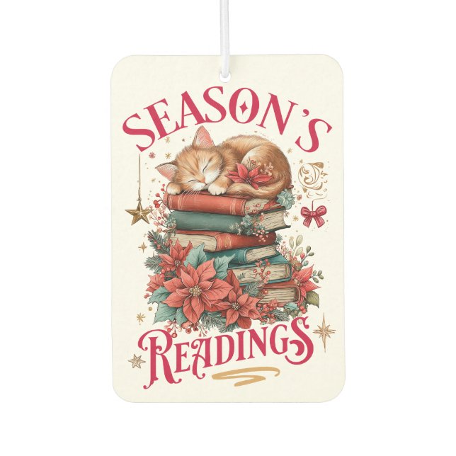 Désodorisant Pour Voiture Lectures de saison Kitten Cozy  (Devant)