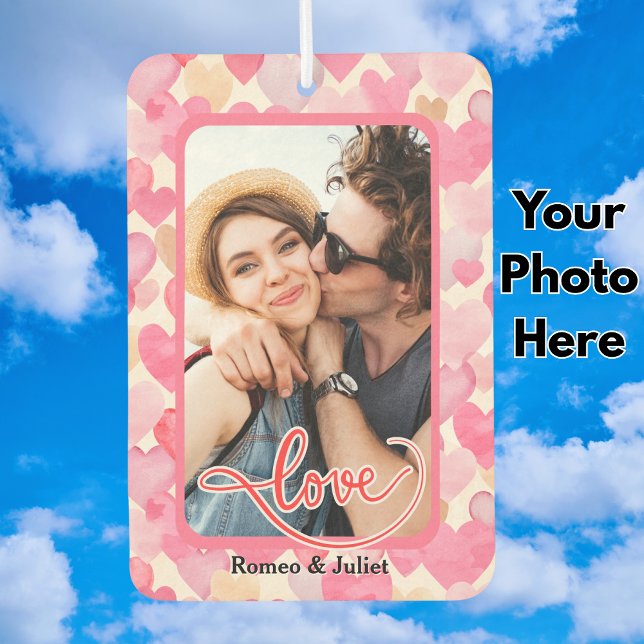 Désodorisant Pour Voiture Les Deux Côtés Même Voiture Photo Personnalisée (Personalized Photo Car Air Freshener )