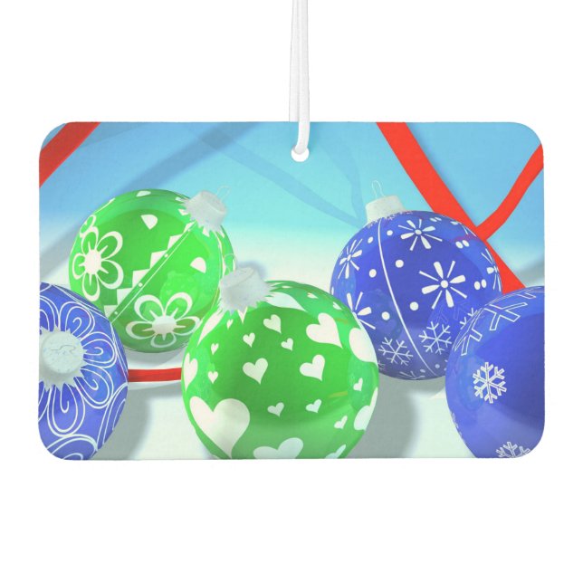Désodorisant Pour Voiture Les ornements de Noël (Devant)