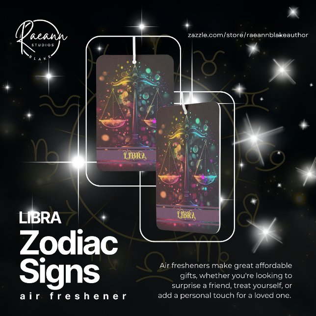 Désodorisant Pour Voiture Libra Zodiac signe un Freshener à air céleste (Créateur téléchargé)