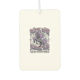 Désodorisant Pour Voiture Licorne Pastel Goth Licorne Club Commercial Sticke