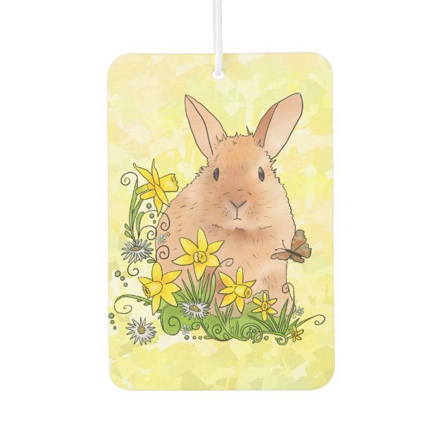 Désodorisant Pour Voiture Lièvre de printemps (Devant)