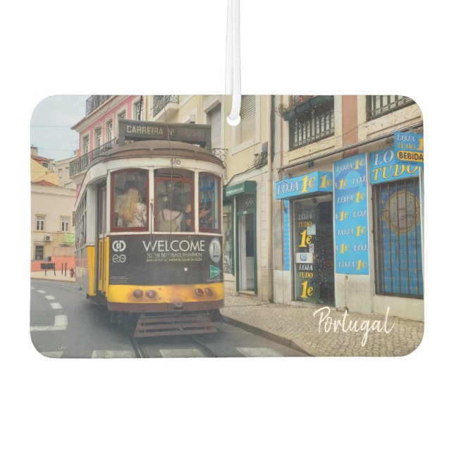 Désodorisant Pour Voiture Lisbonne Lisboa Le vrai Portugal (Devant)