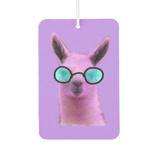 Désodorisant Pour Voiture Llama cool rose ! Voiture (Devant)