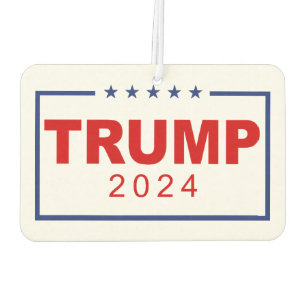Désodorisant Pour Voiture Logo du rectangle classique Trump 2024