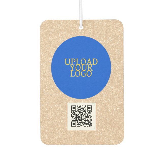 Désodorisant Pour Voiture Logo Personnalisé Et Code QR (Devant)