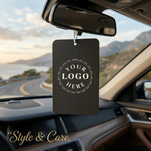 Désodorisant Pour Voiture Logo personnalisé et code QR rectangle portrait