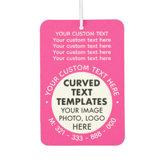 Désodorisant Pour Voiture Logo Promotionnel PINK Car Air Freshener