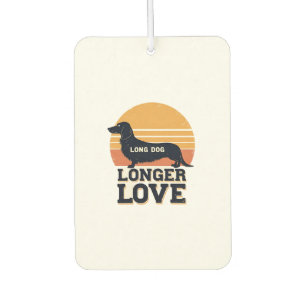 Désodorisant Pour Voiture Long Chien Amour Plus Long Vintage Dachshund Couch