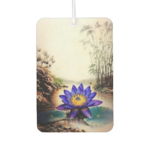 Désodorisant Pour Voiture Lotus bleu émergeant des eaux boueuses (Vietnamien