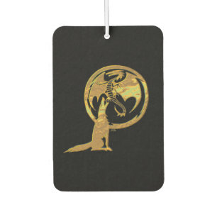 Désodorisant Pour Voiture Loup et Dragon or noir voiture de désodorisant air