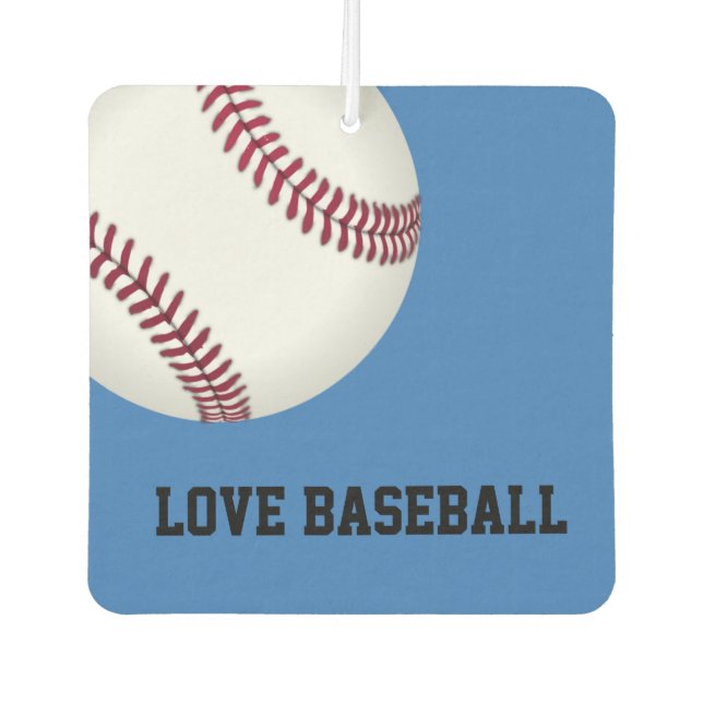 Désodorisant Pour Voiture Love Baseball Air Freshener (Devant)