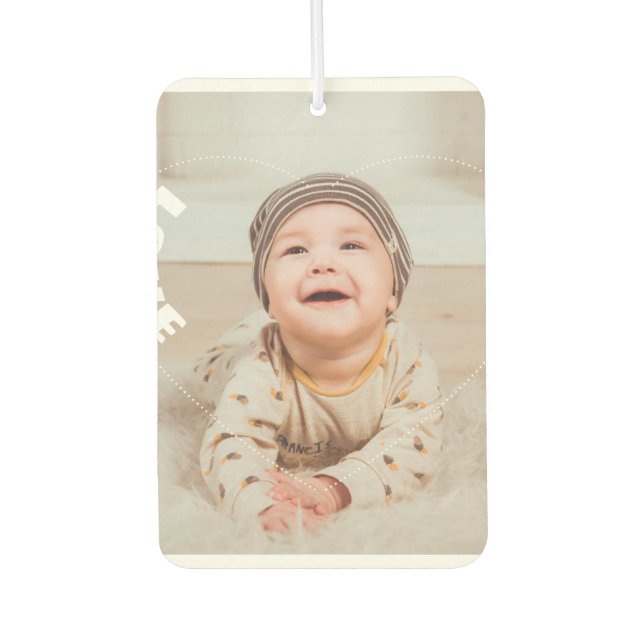 Désodorisant Pour Voiture Love Photo (Devant)