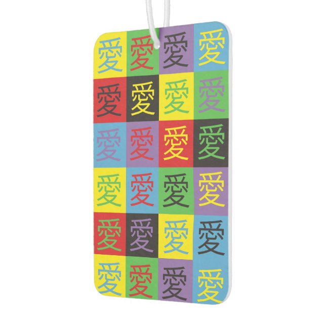 Désodorisant Pour Voiture Love Pop Art (Gauche)