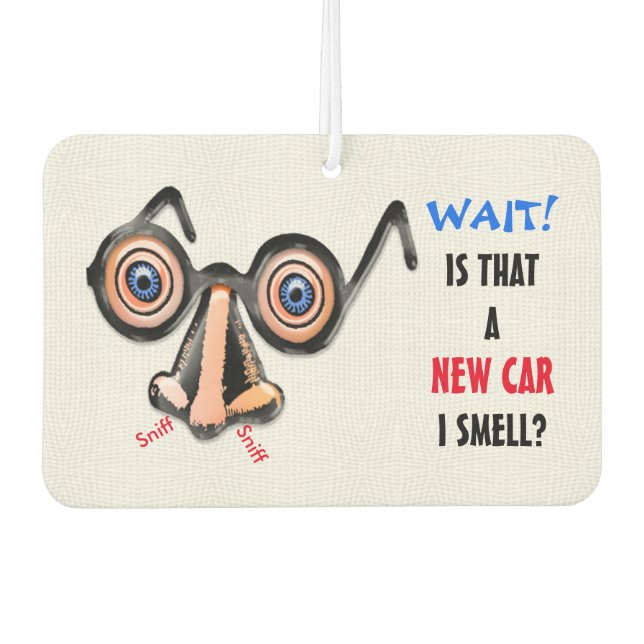 Désodorisant Pour Voiture Lunettes de nez Crazy Eyes Odeurs Nouvelle voiture (Devant)