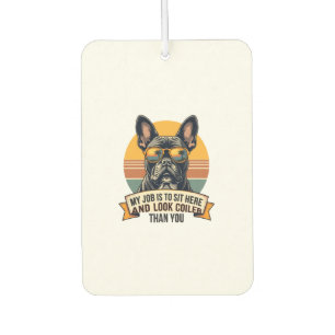 Désodorisant Pour Voiture Lunettes de soleil Vintage Bouledogue français Mon