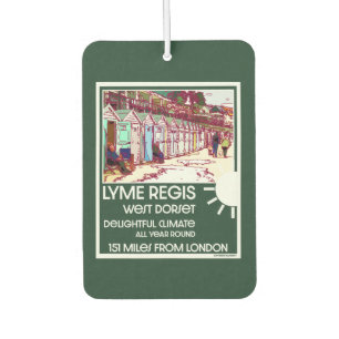 Désodorisant Pour Voiture Lyme Regis Dorset Angleterre Vintage