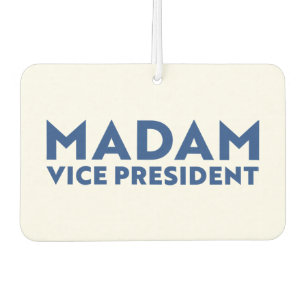 Désodorisant Pour Voiture Madame la Vice-Présidente, typographie moderne ble