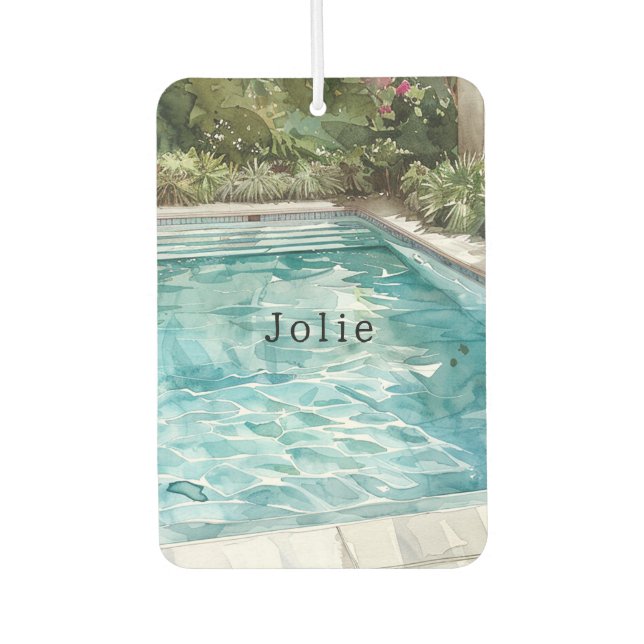 Désodorisant Pour Voiture Maison de piscine (Devant)