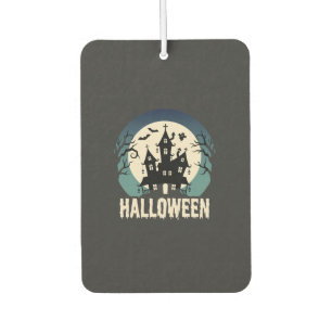Désodorisant Pour Voiture Maison Hantée de la Lune Vector Halloween