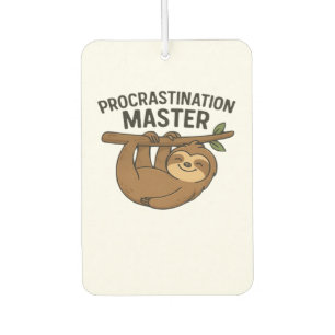 Désodorisant Pour Voiture Maître de Procrastination T-Shirt Classique