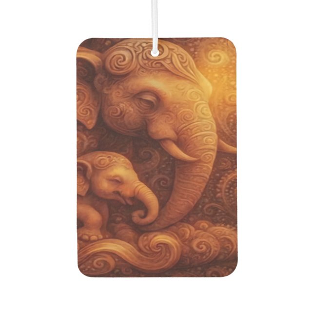 Désodorisant Pour Voiture Majestic Elephants Air Freshener (Devant)
