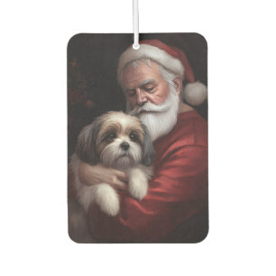Désodorisant Pour Voiture Malti Tzu avec le Père Noël Festif Noël