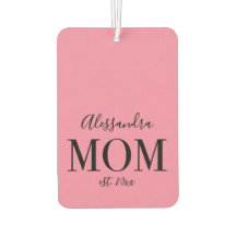 Maman Année d'Est. Nom personnalisé Minimaliste Pi