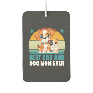 Désodorisant Pour Voiture Maman de chat de chien rétro Chat Mama Furmama chi