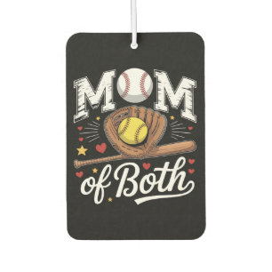Désodorisant Pour Voiture Maman de jour de match de baseball et softball
