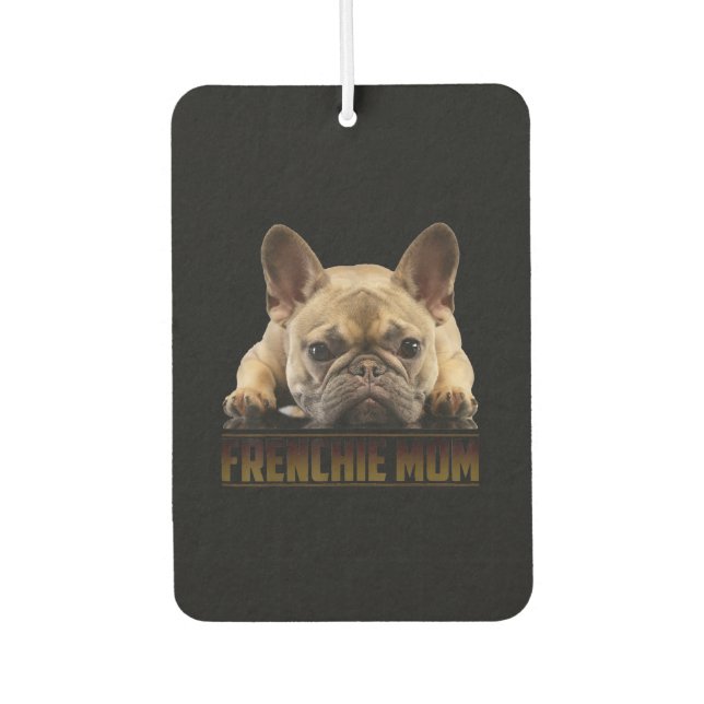 Désodorisant Pour Voiture maman frenchie | cadeau de maman bulldog (Devant)