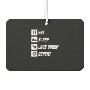 Désodorisant Pour Voiture Mange sommeil amour mouton répéter Don de devis