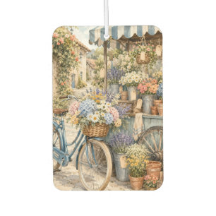 Désodorisant Pour Voiture Marché de fleurs Bloomcore avec bicyclette