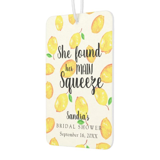 Désodorisant Pour Voiture Mariage Lemon La mariée a trouvé son citron préfér (Gauche)