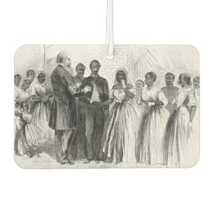 Désodorisant Pour Voiture Mariage vintage d'un soldat de couleur par l'aumôn