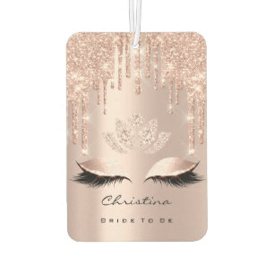 Désodorisant Pour Voiture Mariée à être douce 16e Rose rose étincelle diaman