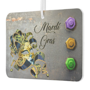 Désodorisant Pour Voiture Masque de carnaval Mardi Gras de SlipperyJoe's vio