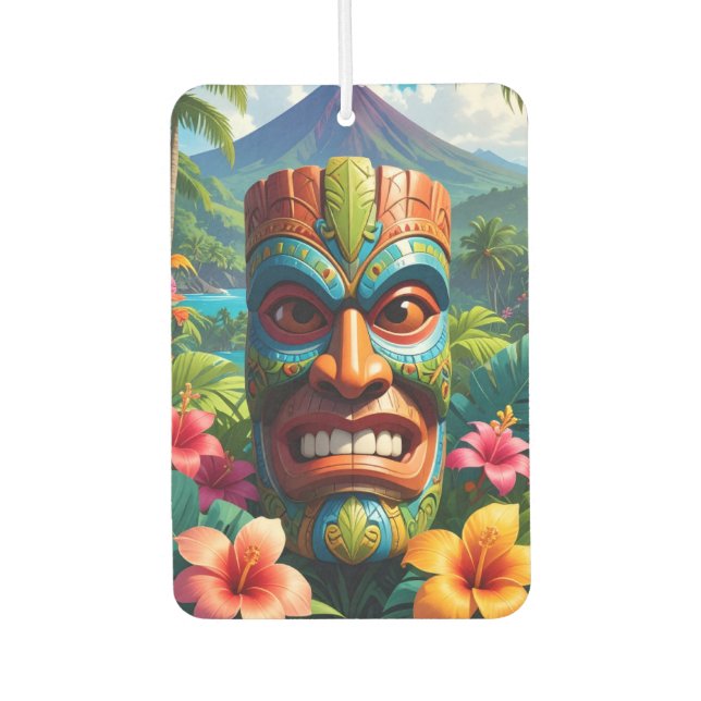 Désodorisant Pour Voiture Masque Tiki (Devant)