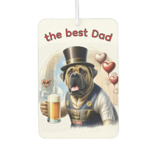Désodorisant Pour Voiture Mastiff Dogue anglais meilleur Papa fête des pères