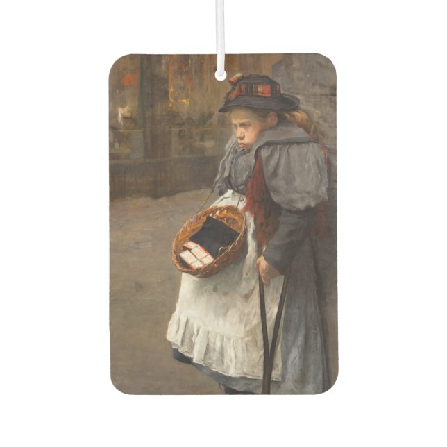 Désodorisant Pour Voiture Matchstick Girl pauvre rue Urchin Pauvreté urbaine (Devant)