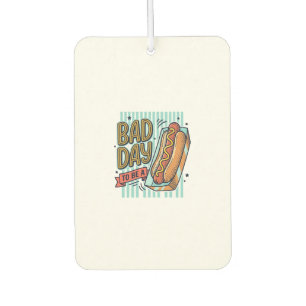 Désodorisant Pour Voiture Mauvaise Journée Hot Dog Retro Vector Conception d