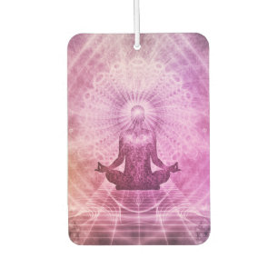 Désodorisant Pour Voiture Méditation du Yoga spirituel Zen coloré