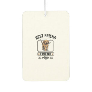 Désodorisant Pour Voiture Meilleur ami Alfie Conception amateur de chien vin
